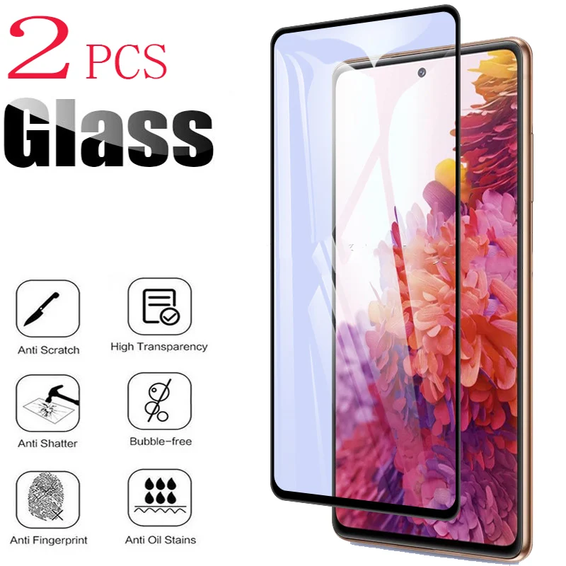 2PCS за Samsung Galaxy S20 FE 5G екран протектор случай пълно лепило закалено стъкло защитен капак на S20 Lite Fan Edition G780F Изображение 0