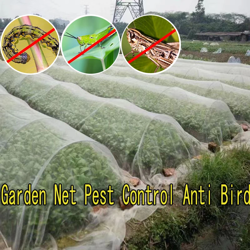 60 Mesh растителни зеленчуци Защита от насекоми Net Цветя Защитна мрежа Грижа за плодовете Cover Парникови градина Контрол на вредителите Anti Bird Изображение 0