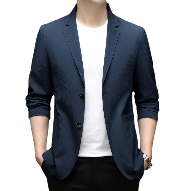 6059-2023 нов малък костюм мъжки корейски версия на тънък костюм мъжки младежки костюм яке Изображение 0