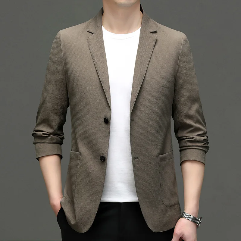 6059-2023 нов малък костюм мъжки корейски версия на тънък костюм мъжки младежки костюм яке Изображение 1