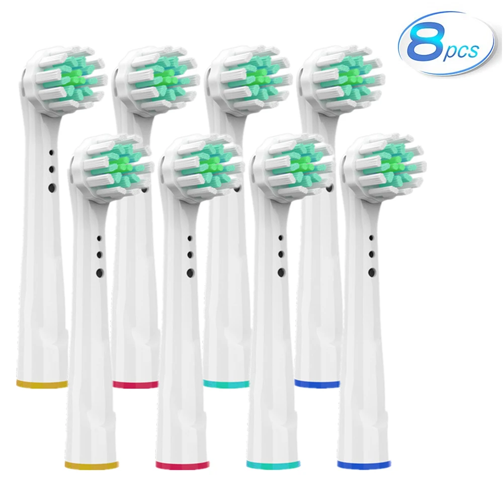 8pcs Глави за четки за зъби за орална B електрическа четка за зъби - за орална b Soft Bristle Vitality Dual Clean Cross Action Brush Heads Изображение 0