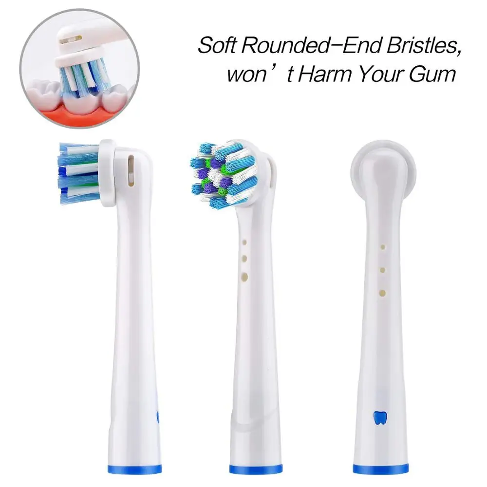 8pcs Глави за четки за зъби за орална B електрическа четка за зъби - за орална b Soft Bristle Vitality Dual Clean Cross Action Brush Heads Изображение 4