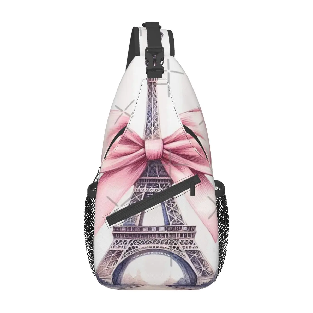 Bow в Париж гърдите чанта празник с цип окото чанта Daily кръст гърдите чанта Multi-стил Изображение 0