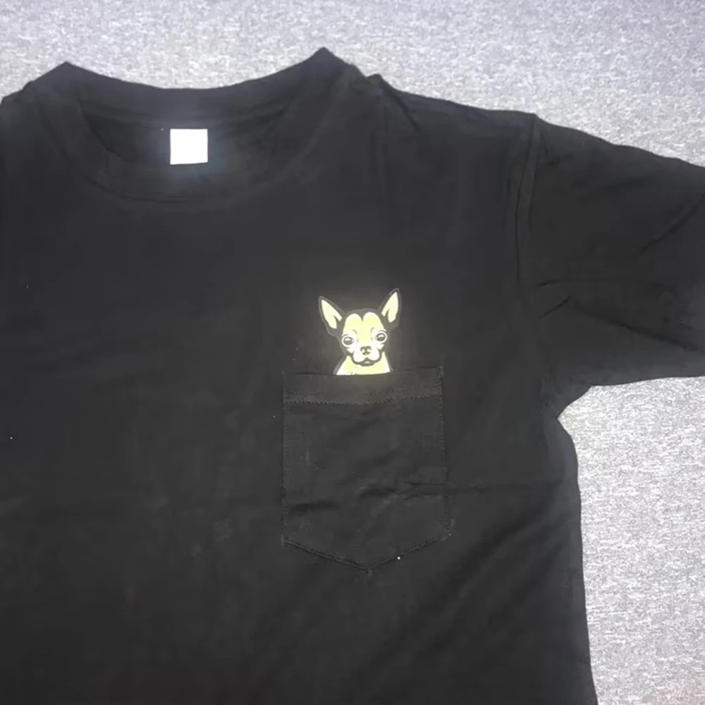 CLOOCL животински тениска сива котка бира джоб тениска стикер отпечатани лятото къс ръкав памук тройници мъжки жени хип-хоп върховете S-7XL Изображение 4