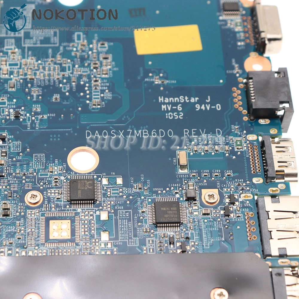 DA0SX7MB6D0 607655-001 607656-001 637339-001 за HP ProBook 4325S 4425S лаптоп дънна платка гнездо S1 DDR3 с процесор Изображение 4
