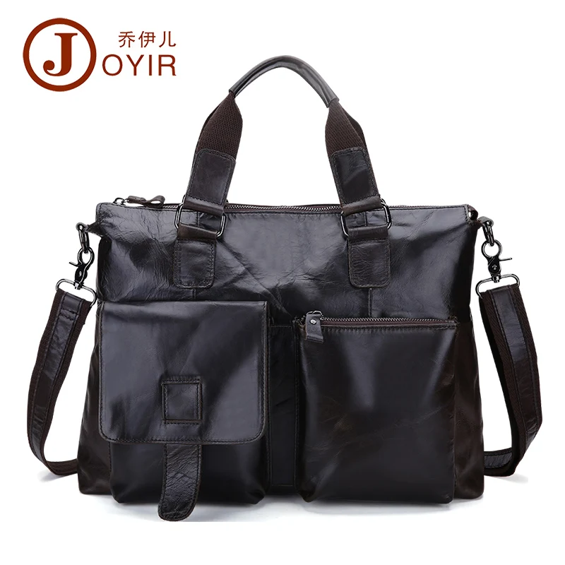 JOYIR Бизнес куфарче Мъже естествена кожа пратеник чанта мъжки чанти 15Inch лаптоп рамо чанта Crossbody за мъжки B260 Изображение 0