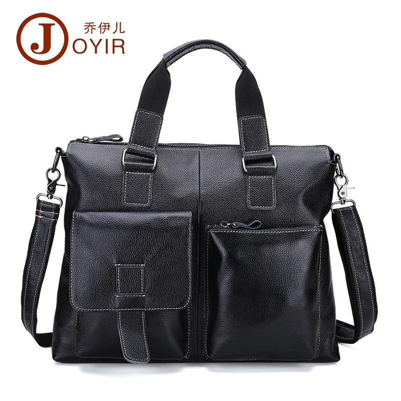 JOYIR Бизнес куфарче Мъже естествена кожа пратеник чанта мъжки чанти 15Inch лаптоп рамо чанта Crossbody за мъжки B260 Изображение 1