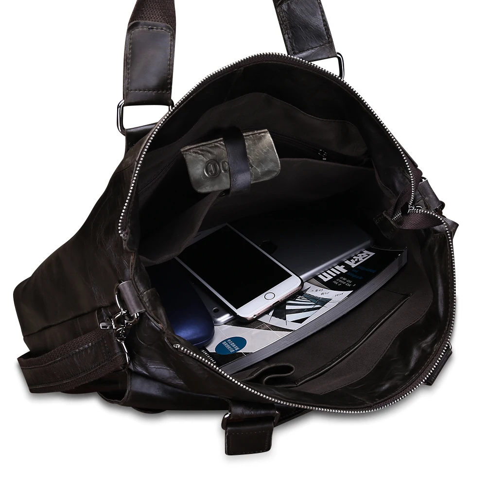 JOYIR Бизнес куфарче Мъже естествена кожа пратеник чанта мъжки чанти 15Inch лаптоп рамо чанта Crossbody за мъжки B260 Изображение 5