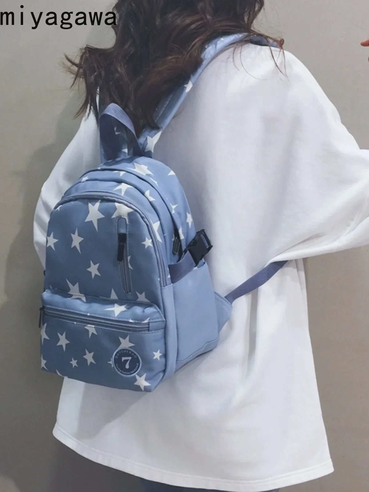 Miyagawa мода японски стил звезда раници причинно-следствена гимназия ученици чанта 2023 нови момичета сладък Kawaii раници Изображение 0
