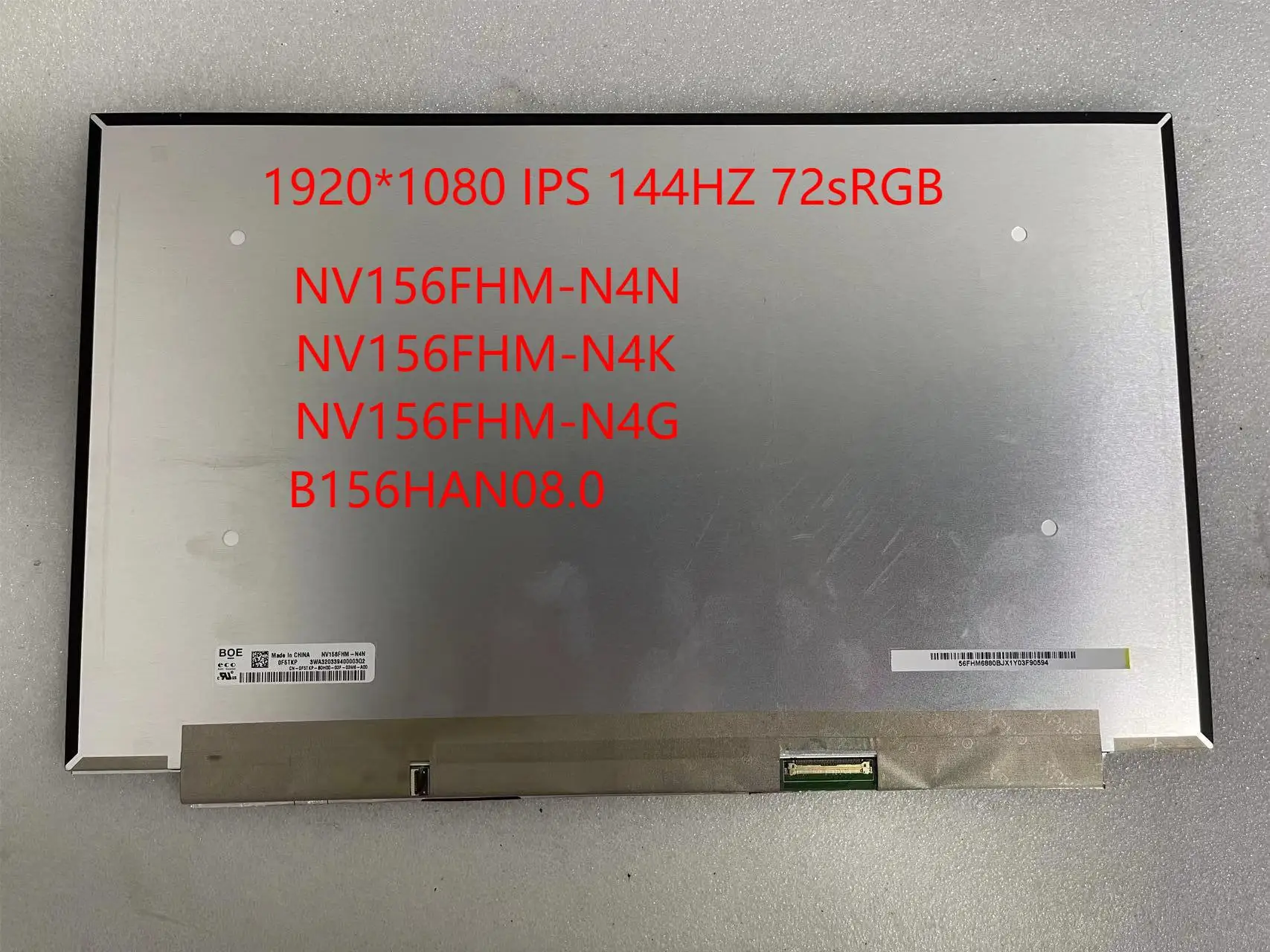 NV156FHM-N4N B156HAN08.015.6 -инчов IPS 144Hz лаптоп LCD екран NV156FHM-N4K N4G LED матрица дисплей панел FHD1920x1080 40pin eDP Изображение 0