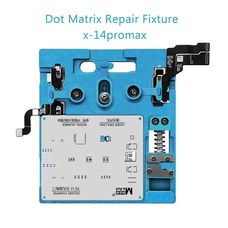 Phone Dot матрица ремонт тела за X XS XSMAX 11-14pro MAX лицето ID ремонт притежателя предна камера BGA Reballing шаблон Maant MR-01 Изображение 0