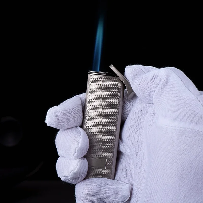 Plate галванопластика бутик висококачествен метал ветроупорен бутан газ запалка персонализирани творчески цигара комплект пушене мъже подарък Изображение 5