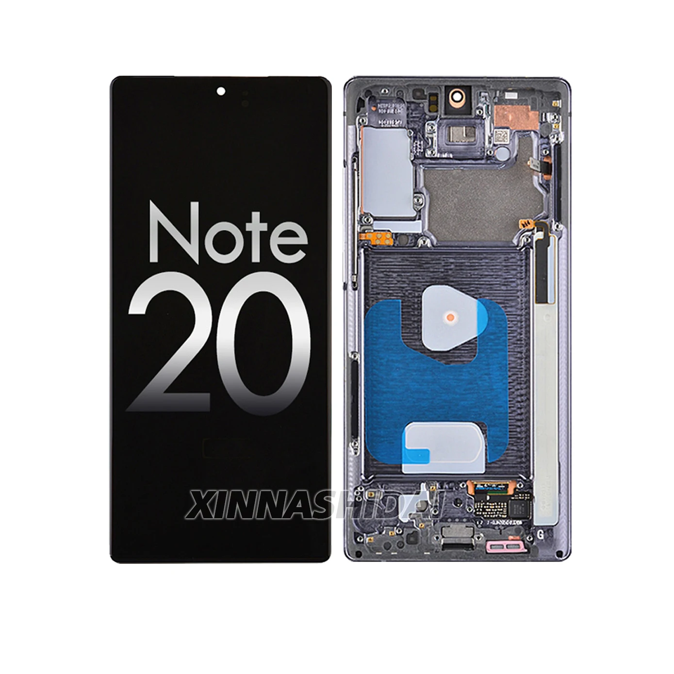 SUPER OLED за Samsung Galaxy Note 20 5G N981 N981U N981B LCD дисплей сензорен екран дигитайзер замяна с рамка за note20 Изображение 3
