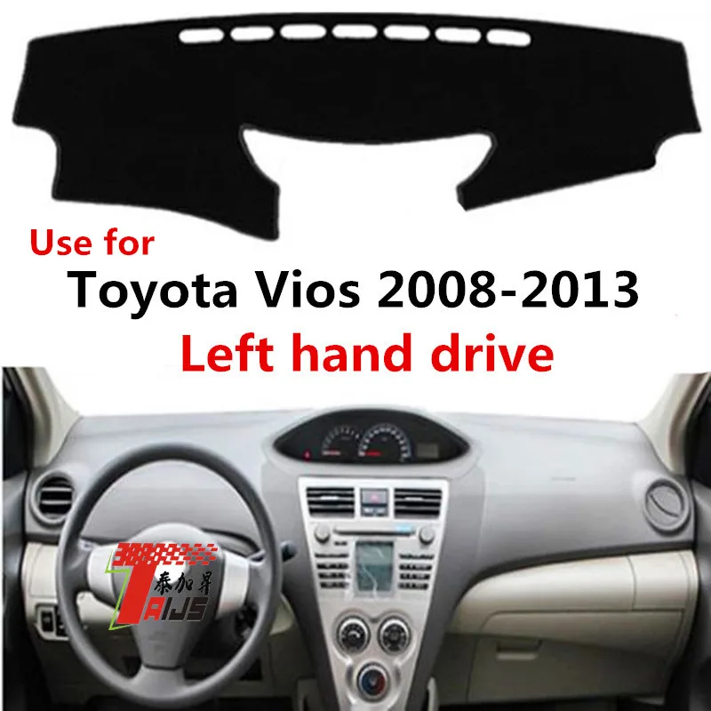 TAIJS фабрика класически полиестерни влакна кола табло капак за Toyota Vios 2008-2013 Ляв волан Изображение 0