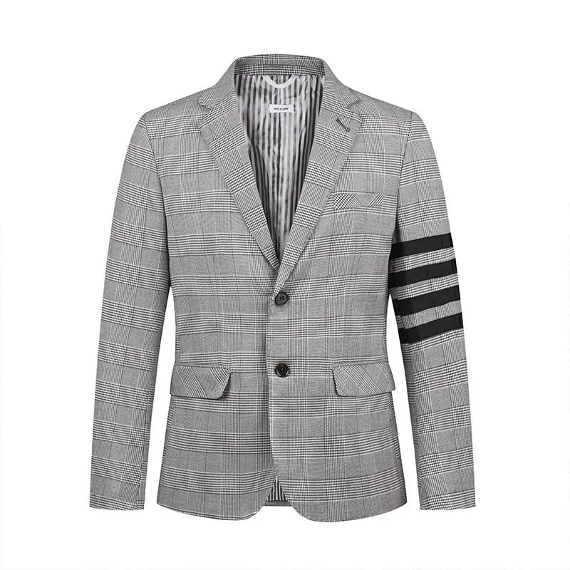 V2096-Ежедневен мъжки костюм в бизнес стил, подходящ за лятно облекло Изображение 0