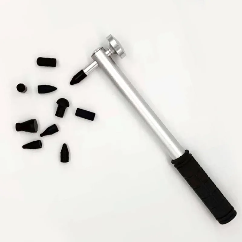 Y50 Auto Body Dent Repair Tools, Алуминиеви + гумени Paintless Dent Repair Hammer, Dent Removal Tap Down Tools, DIY Knockdown Hammer Изображение 4