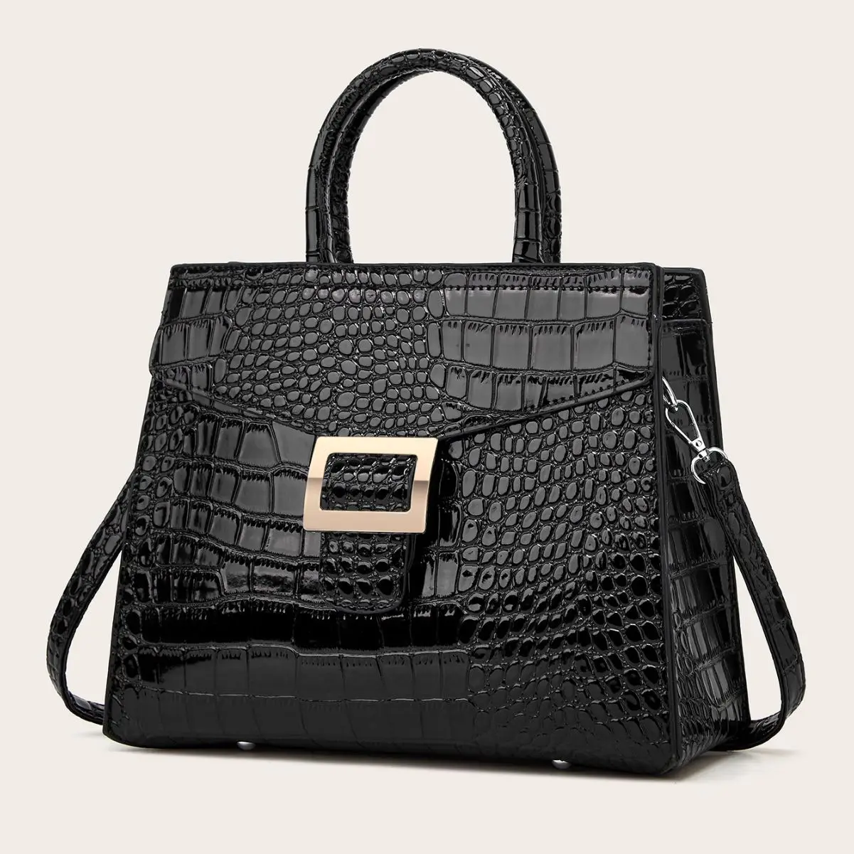 Дамско куфарче чанта изкуствена кожа дизайнер луксозна чанта 2023 черен зелен ръчни чанти за жени Bolso Mujer Sac Femme вино червено Изображение 0