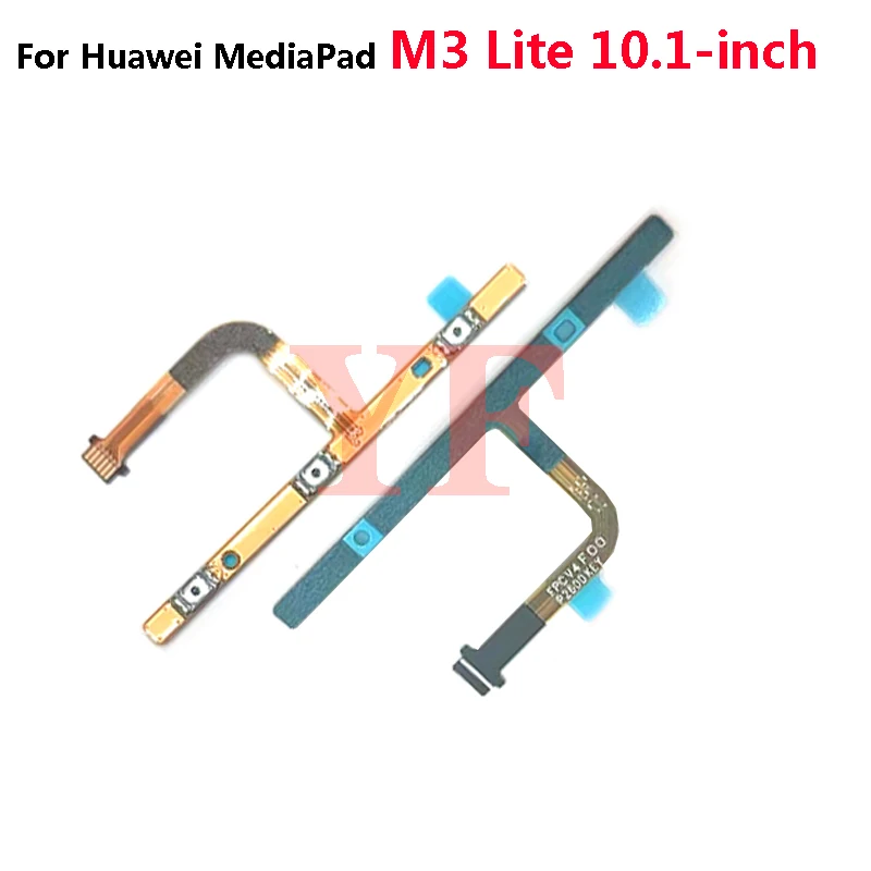 За Huawei M5 M3 Lite 8.4 10.1 10.8 инча Сила на звука ON / OFF бутон конектор Flex кабел лента ремонт части Изображение 0
