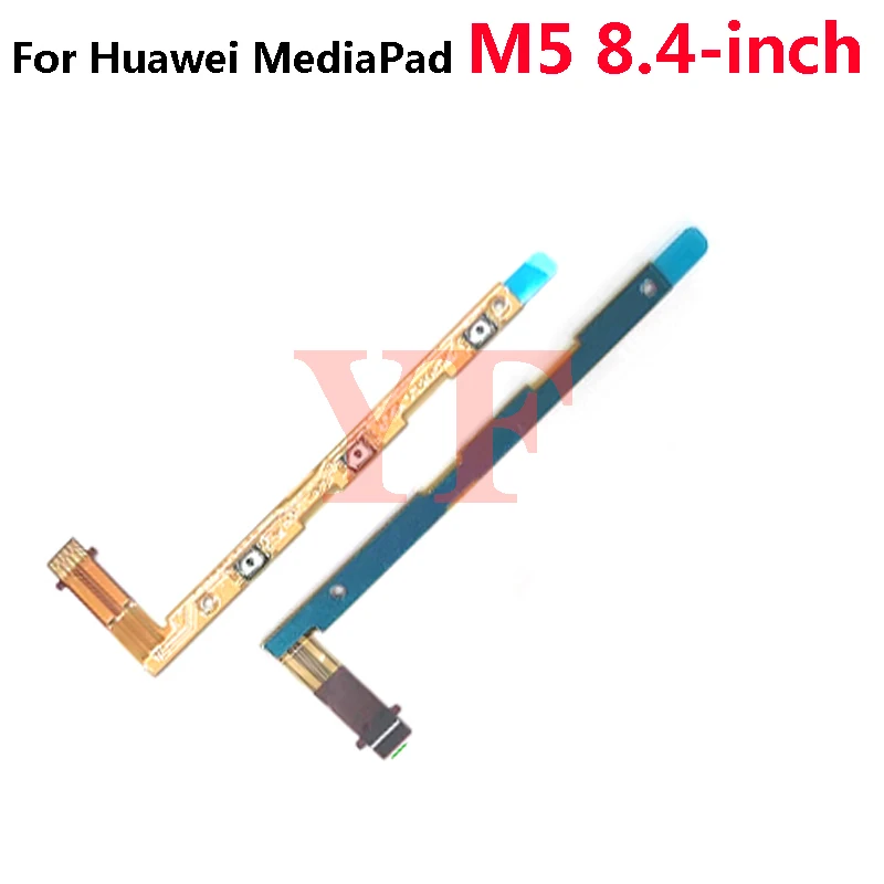 За Huawei M5 M3 Lite 8.4 10.1 10.8 инча Сила на звука ON / OFF бутон конектор Flex кабел лента ремонт части Изображение 1