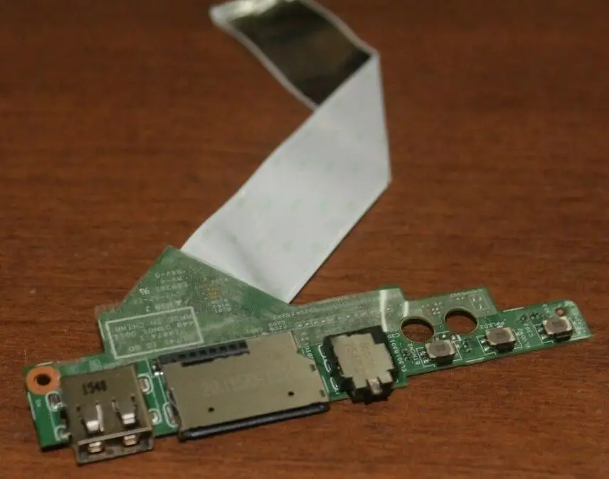 За Lenovo Ideapad FLEX 3 FLEX 3 1480 SERIES USB_Audio_Card Reader Board w / Cable 448.03N01.0011 тестван ok Изображение 0