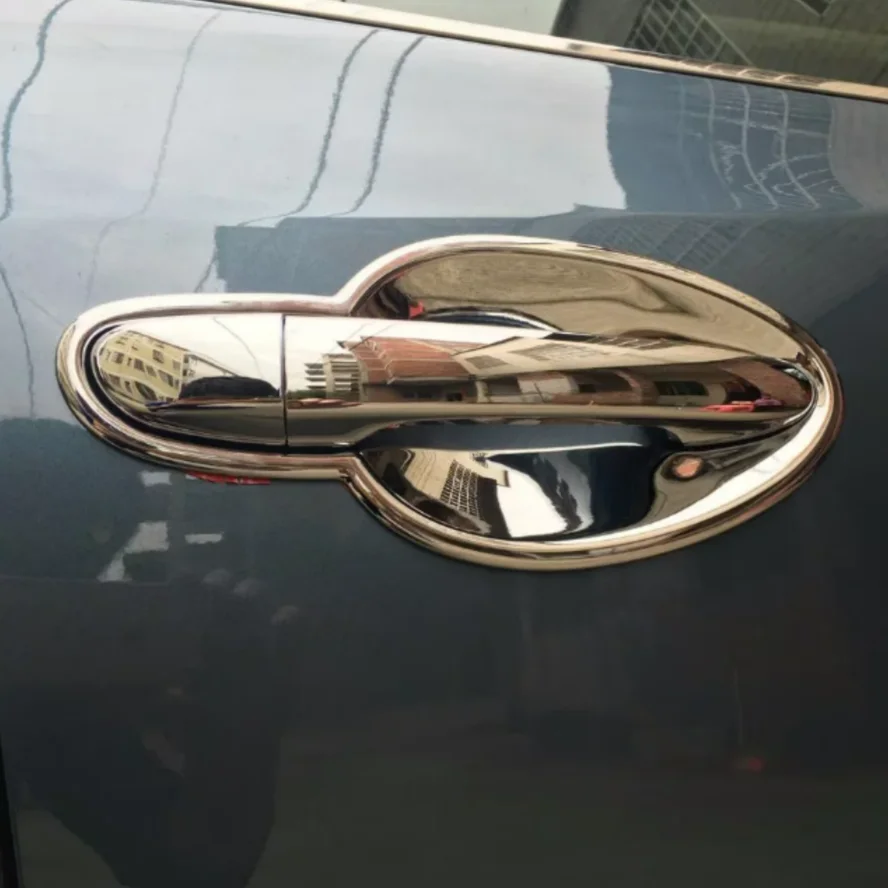 За Mazda 2 Demio 2015 2016 2017 2018 2019 Екстериорни аксесоари ABS хром кола врата дръжка улов защита капачка капак тапицерия Изображение 0