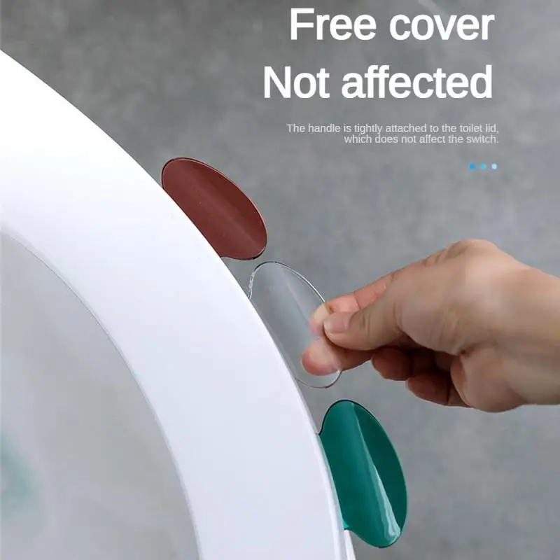 Капак на тоалетната чиния без мръсен капак на ръката Flip тоалетна капак Flap повдигане устройство тоалетна дръжка тоалетна клапа дръжка преносим Изображение 0