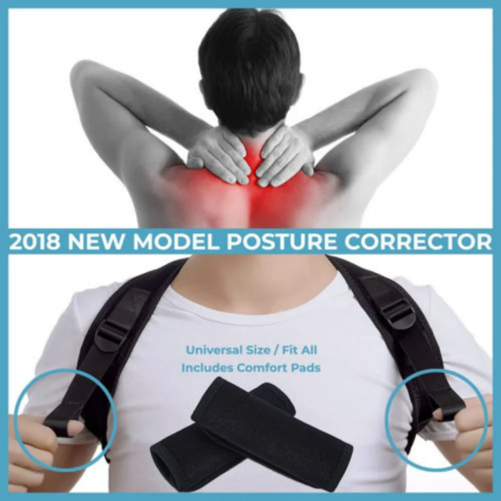 Коректор на стойката на гръбначния стълб Колан за опора на гърба Превръзка на рамото Корекция на стойката на гръбначния стълб Коректор на гърбавата лента Облекчаване на болката Изображение 4