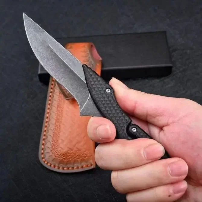Пиявици Механичен джобен сгъваем нож D2 острие найлон фибростъкло дръжка тактически лов къмпинг EDC оцеляване инструмент ножове Изображение 3
