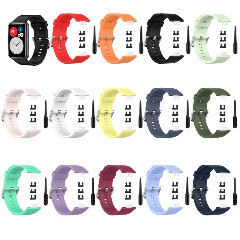 Подмяна на силиконова китка спортна каишка за часовник лента за -HUAWEI Watch Fit Smart Watch 1.64