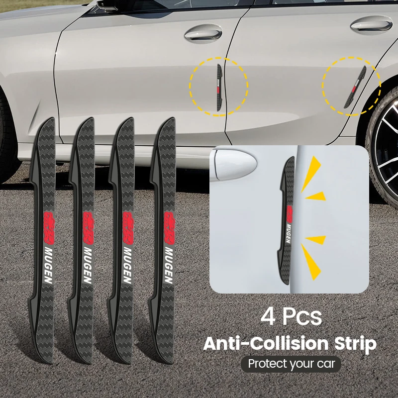  Стикери за защита от сблъсък на вратите на вратите за задно виждане на огледалото за защита на капака за Honda Mugen Power Typer Civic Accord CRV Изображение 0